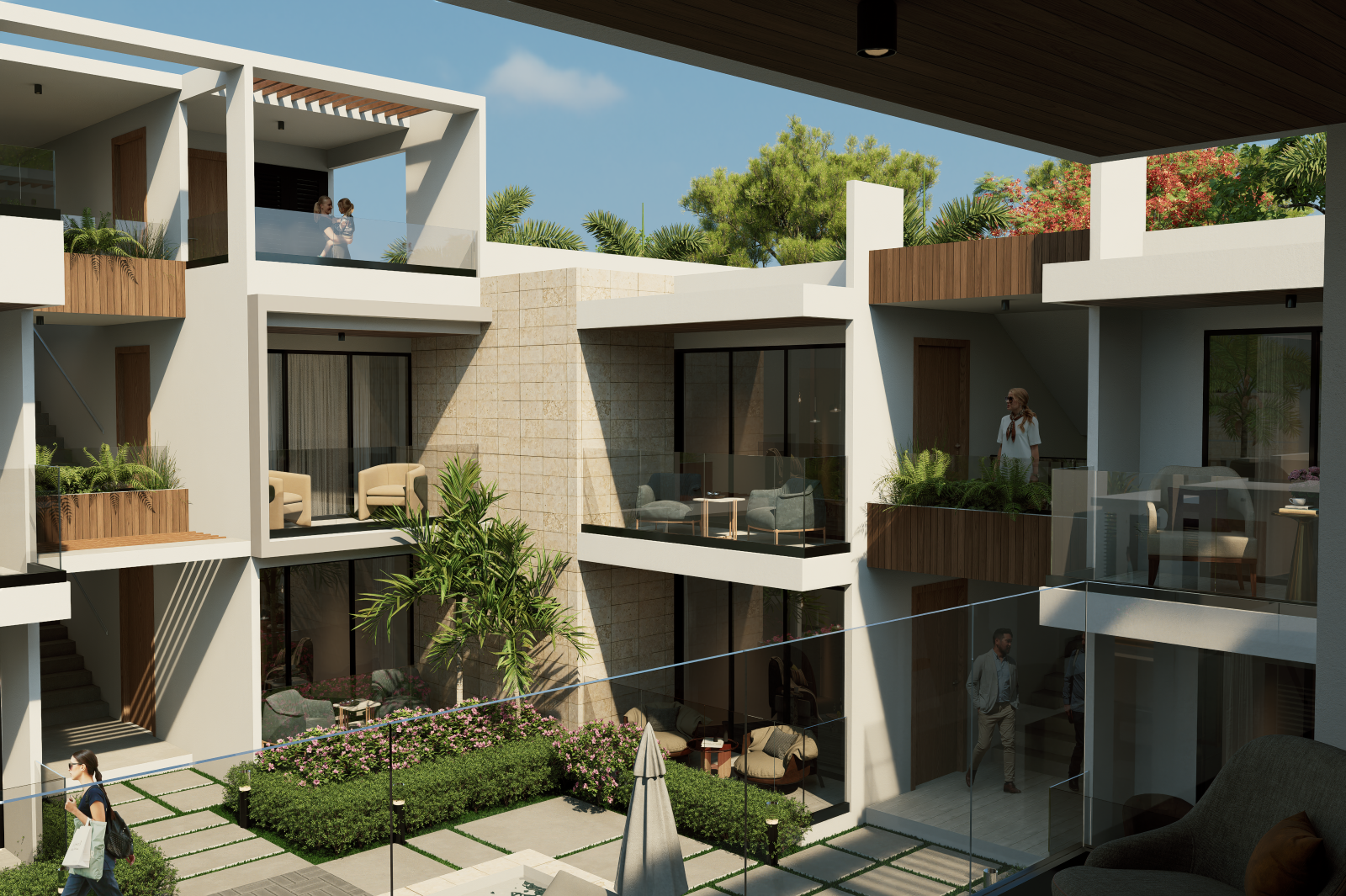 Vista de balcones